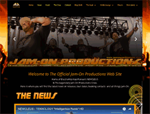 Tablet Screenshot of jamonproductions.com